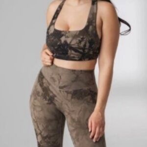 Vitality Lava Rock Cloud II Tie-Dye Sports Bra, Size M